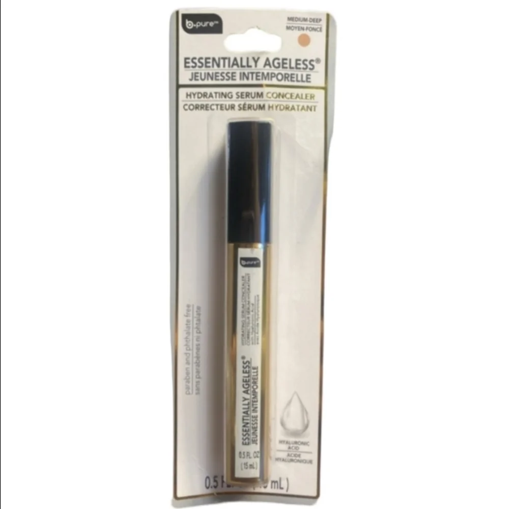 B.pure Essentially Ageless Hydrating Serum Concealer Medium-Deep .05 Oz